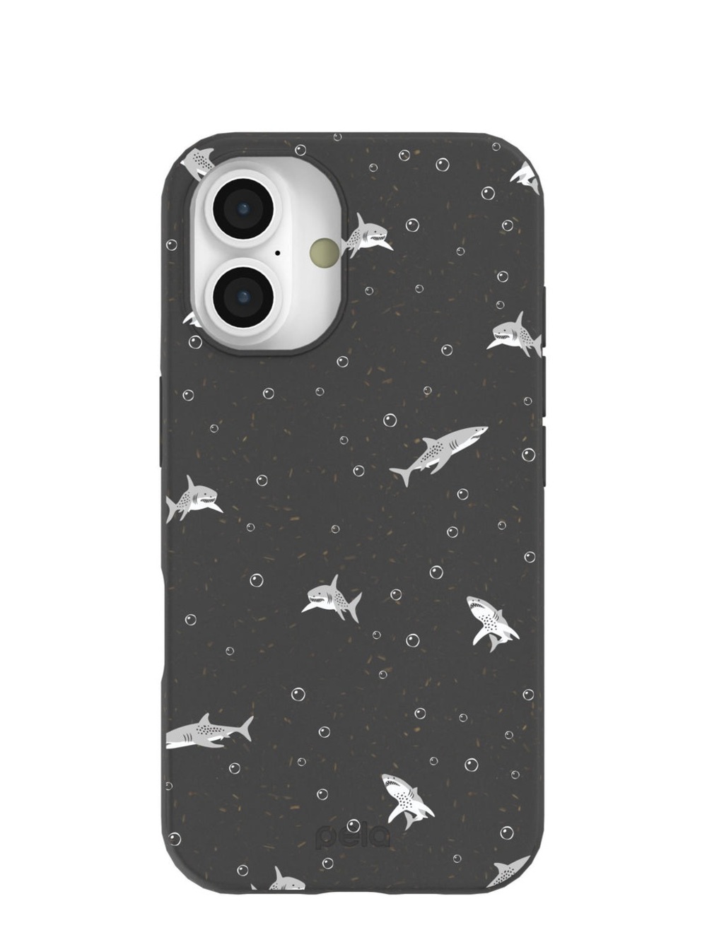 Pela Case Black Lil Sharks iPhone 16 Case